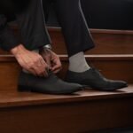 Detroit Black Nubuck Leather Oxford Shoes