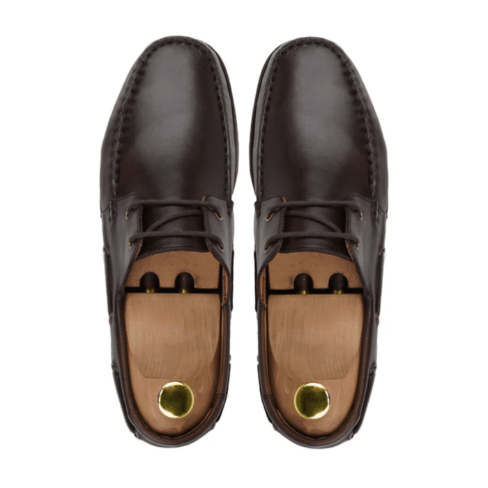 Dixon Dark Brown Leather Derby Shoes