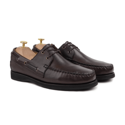 Dixon Dark Brown Leather Derby Shoes