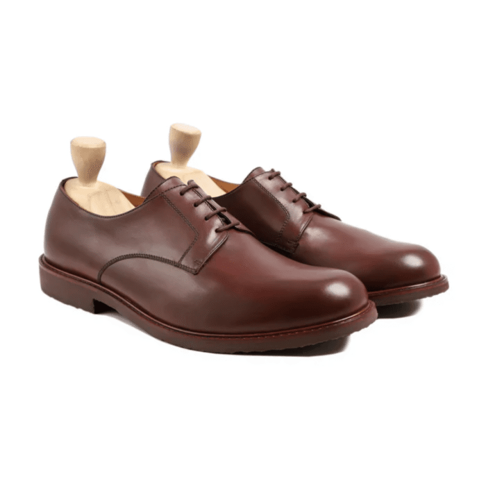 Dover Brown Leather Derby Shoes