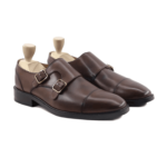 Durango Dark Brown Leather Double Monk Strap Shoes