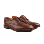 Elgin Oxblood Leather Derby Shoes