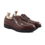 Groton Reddish Brown Leather Derby Shoes