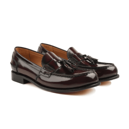 Hays Burgundy Leather High Shine Loafer