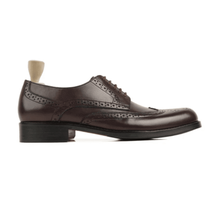 Herrin Dark Brown Leather Derby Shoes