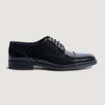 Logan Black Patent Leather Derby Shoes