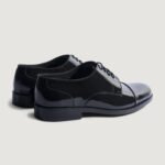 Logan Black Patent Leather Derby Shoes