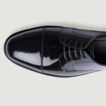 Logan Black Patent Leather Derby Shoes