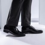 Logan Black Patent Leather Derby Shoes