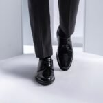 Logan Black Patent Leather Derby Shoes