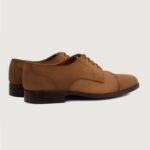 Logan Brown Nubuck Leather Derby Shoes