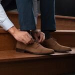 Logan Brown Nubuck Leather Derby Shoes