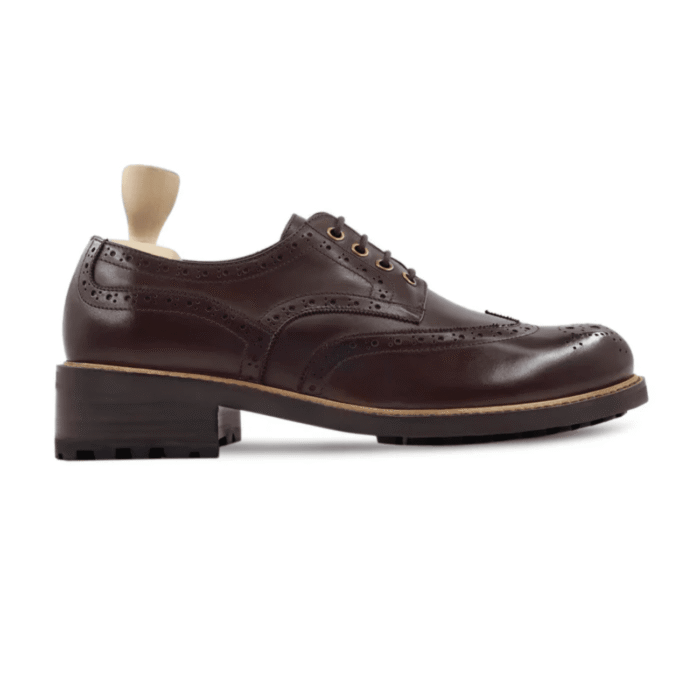 Milford Dark Brown Leather Derby Shoes
