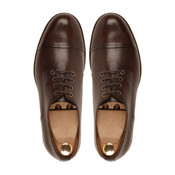 Muncie Dark Brown Leather Derby Shoes