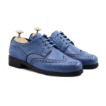 Norwalk Blue Leather Derby Shoes