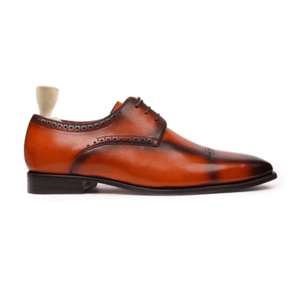 Norwich Tan Leather Derby Shoes