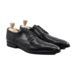 Oregon Black Leather Derby Shoes