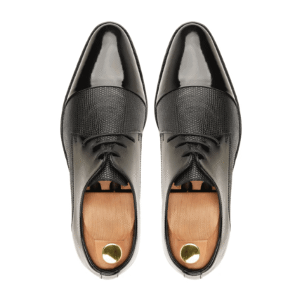 Ottawa Black Leather Derby Shoes