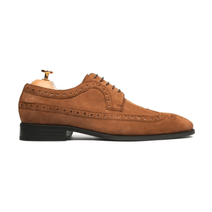 Ruston Camel Kid Suede Derby Shoes