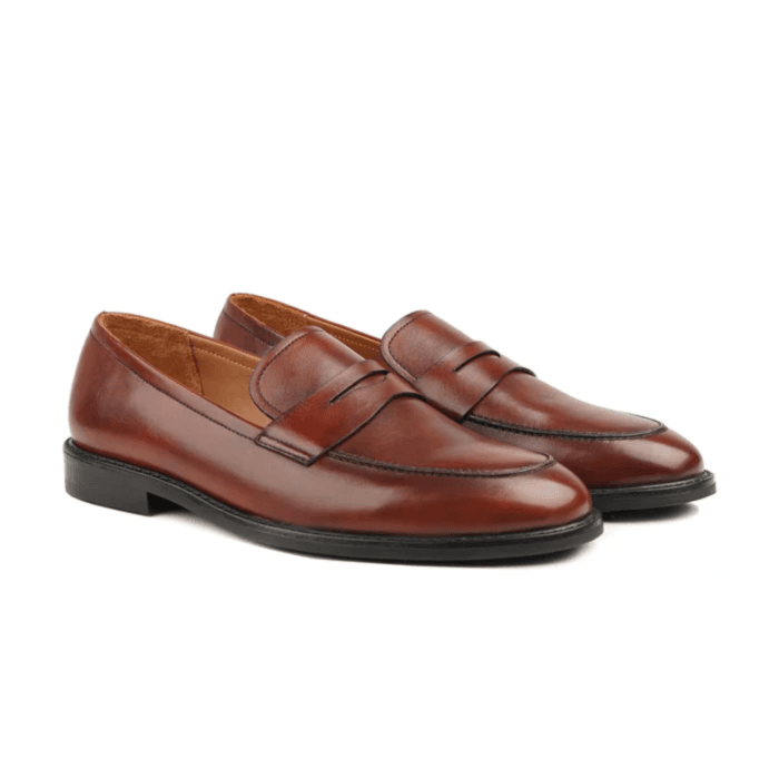 Martin - Men's Oxblood Calf Leather Loafer