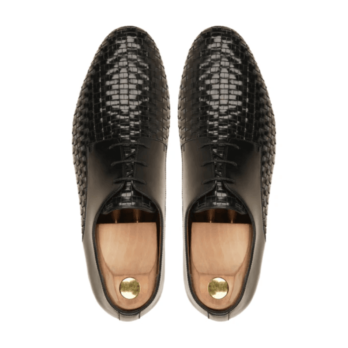 Aiken - Men's Calf and Hand Woven Calf Leather Derby Shoe