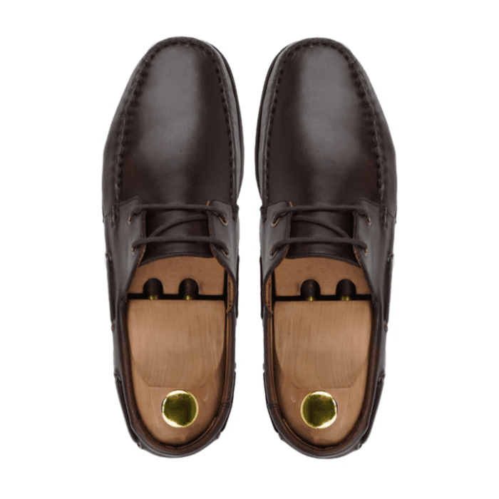 Anymz - Men's Dark Brown Calf Leather Derby Shoe