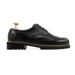 Sarasota Black Leather Derby Shoes