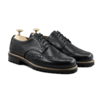Sarasota Black Leather Derby Shoes