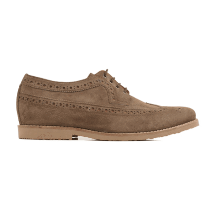 Sebring Light Brown Kid Suede Derby Shoes