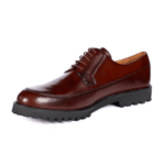 Skokie Reddish Brown Leather Derby Shoes