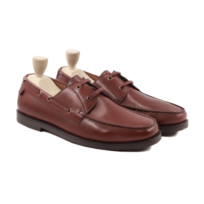 Ukiah Brown Leather Derby Shoes
