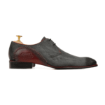 Virden Burnished Charcoal Kid Suede Derby Shoes
