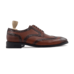 Wabash Brown Burgundy Leather Derby Shoes