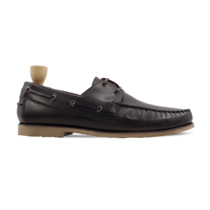 Carmel Dark Brown Leather Derby Shoes