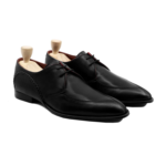 Cordova Black Leather Derby Shoes