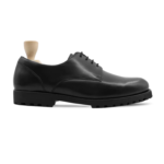 Florence Black Leather Derby Shoes