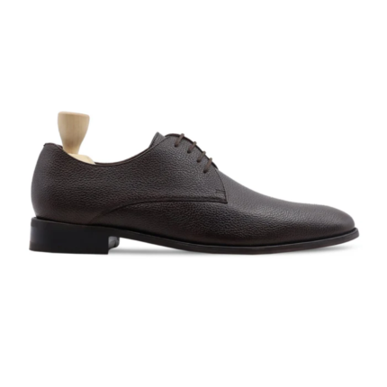 Homer Dark Brown Leather Derby Shoes