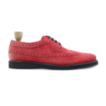 Mesa Red Kid Suede Derby Shoes