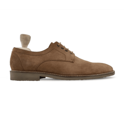 Modesto Camel Kid Suede Derby Shoes