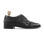 Norwalk Black Leather Derby Shoes