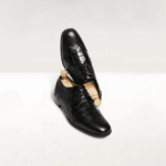 Norwalk Black Leather Derby Shoes