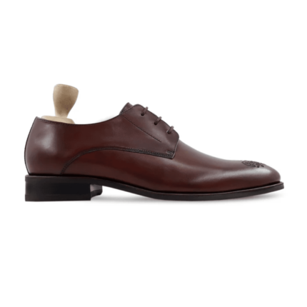 Novato Brown Leather Derby Shoes