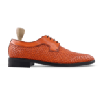 Ojai Tan Hand Woven Leather Derby Shoes