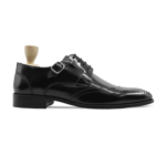 Palmer Black Leather High Shine Derby Shoes