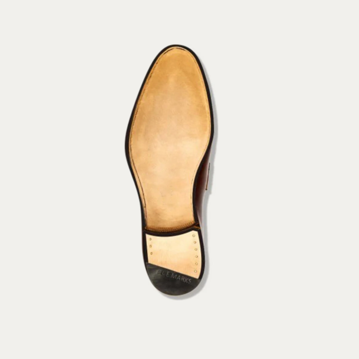 Wingtip Brown Leather Derby Shoes