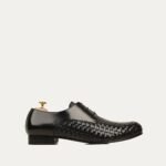 Aiken - Men's Calf and Hand Woven Calf Leather Derby Shoe
