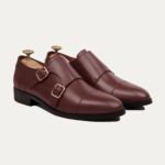 Allin - Men's Oxblood Calf Leather Double Monkstrap