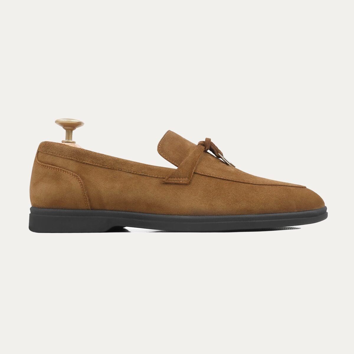 Aura - Men's Cognac Suede Loafer