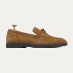 Aura - Men's Cognac Suede Loafer