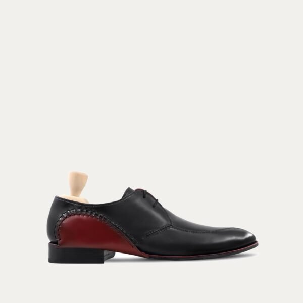 Aurash - Men's Black Calf Leather Derby Shoe